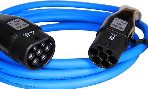 2-EV Type2 -> Type2 blue (3x32A) Câble de recharge véhicule électrique