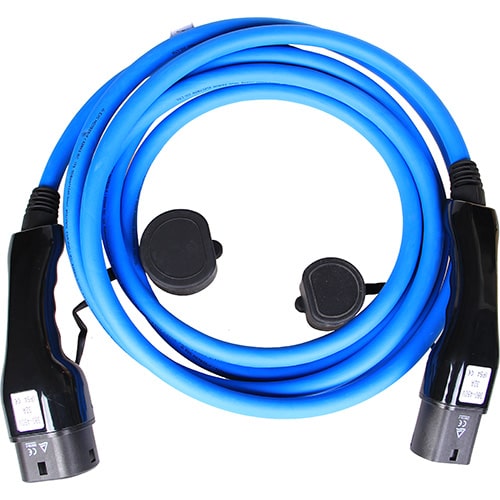 3-EV Type2 -> Type2 blue (3x32A) Câble de recharge véhicule électrique
