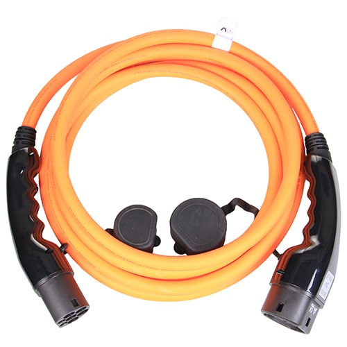 3-EV Type2 -> Type2 orange (3x32A) Câble de recharge véhicule électrique